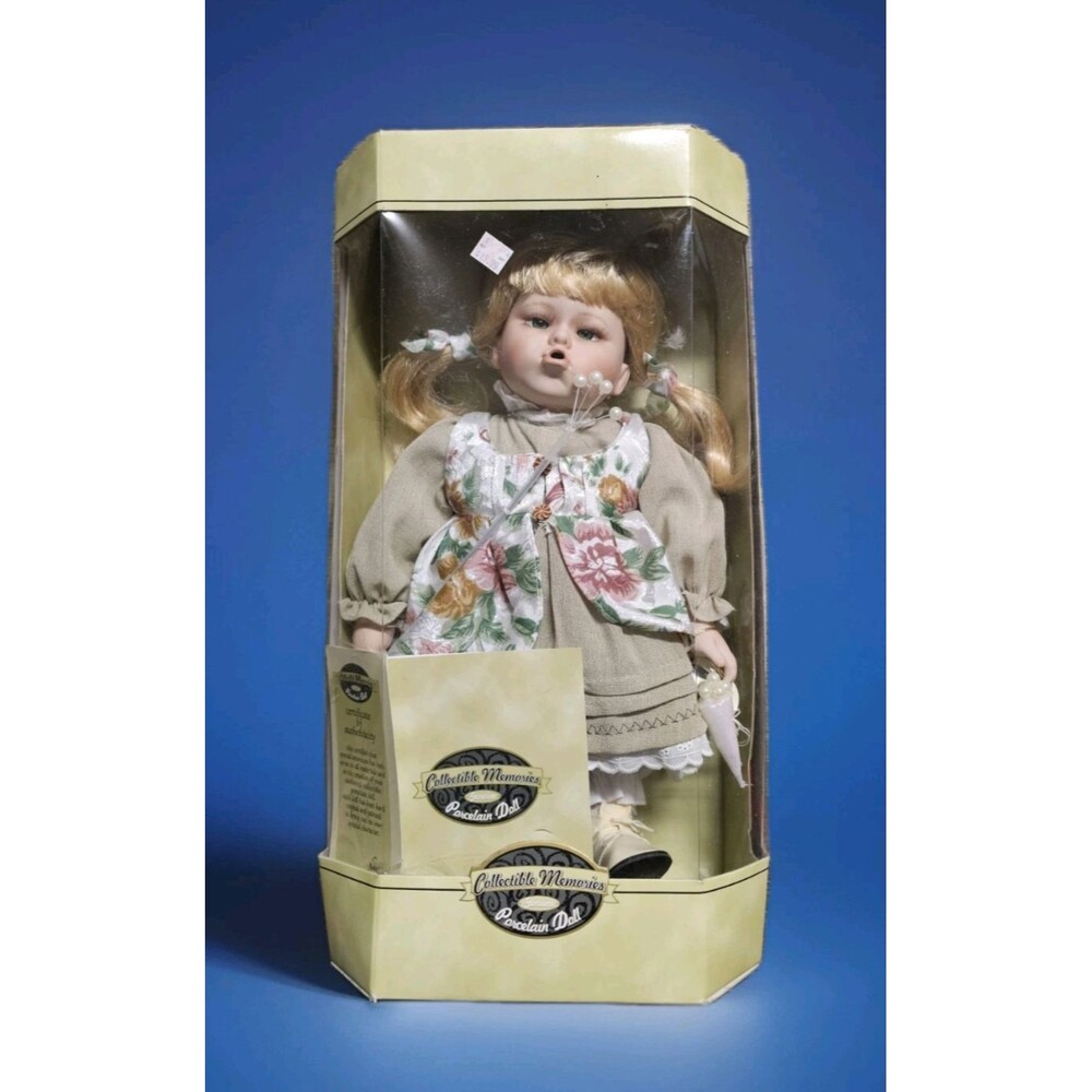 ANNIE Collectible Memories Porcelain Doll 🌼 LIMITED EDITION Blowing Flowers
